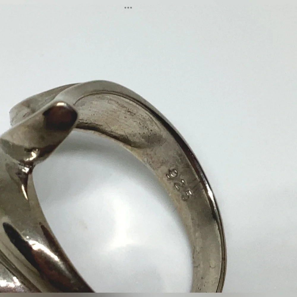 Spiral 925 Sterling Wrap Ring Sz 8 Vintage